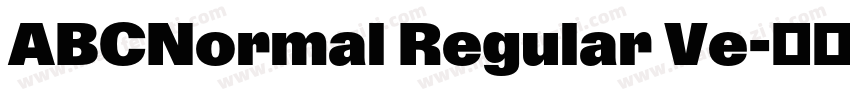ABCNormal Regular Ve字体转换